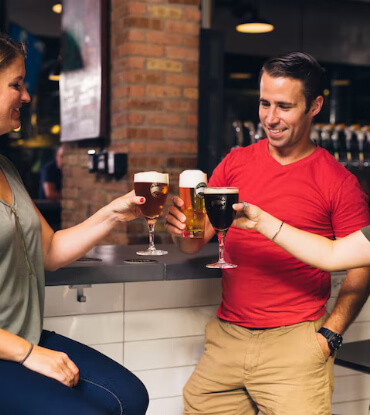 friends toasting