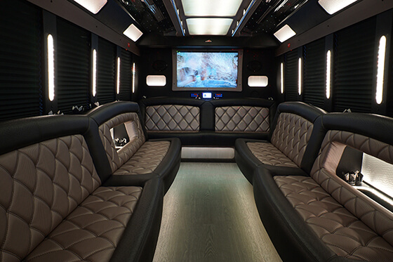 elegant Fort Wayne limo bus