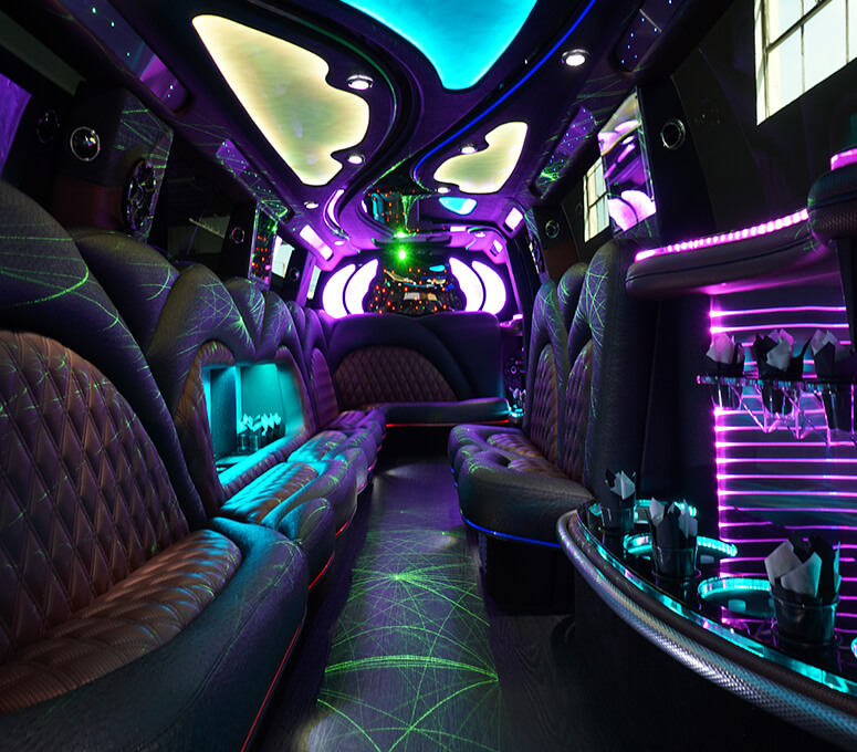 stretch limousine interior